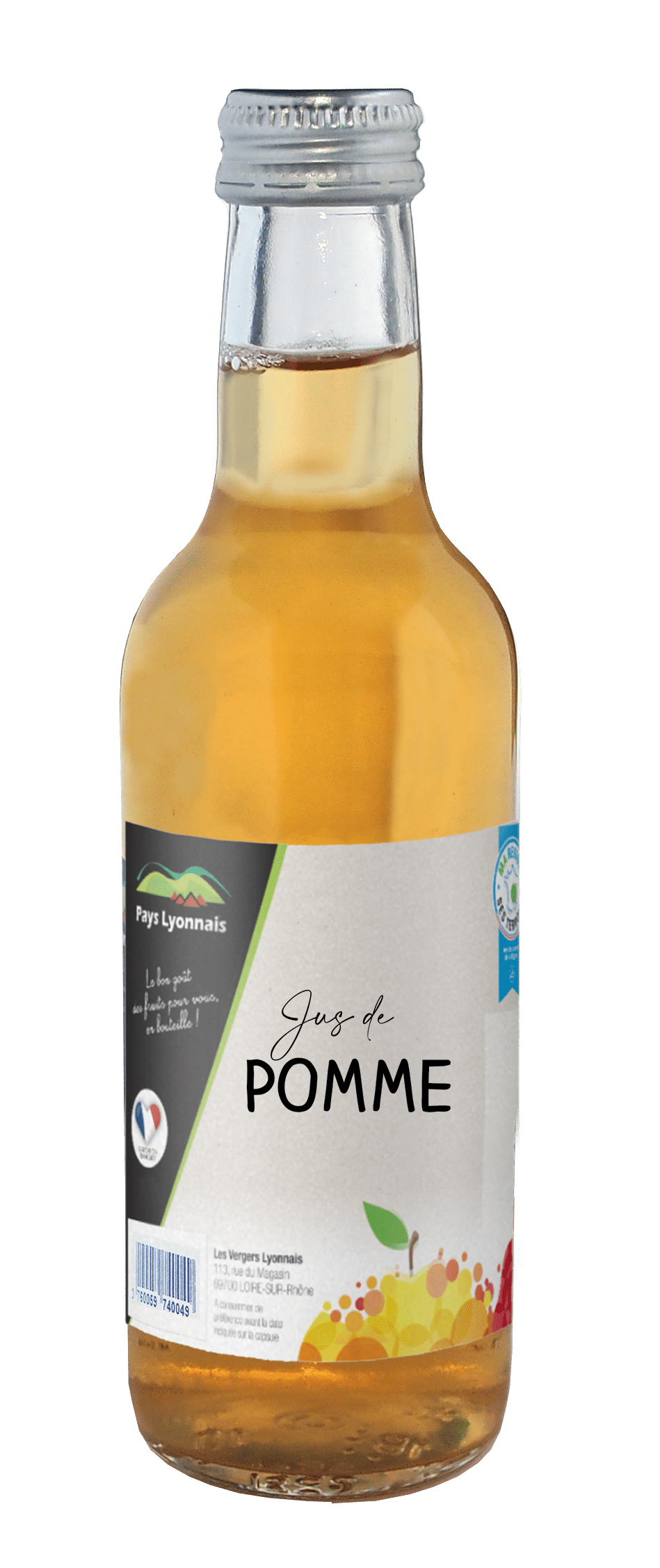 Les Vergers Lyonnais - Jus de pomme 25 cl