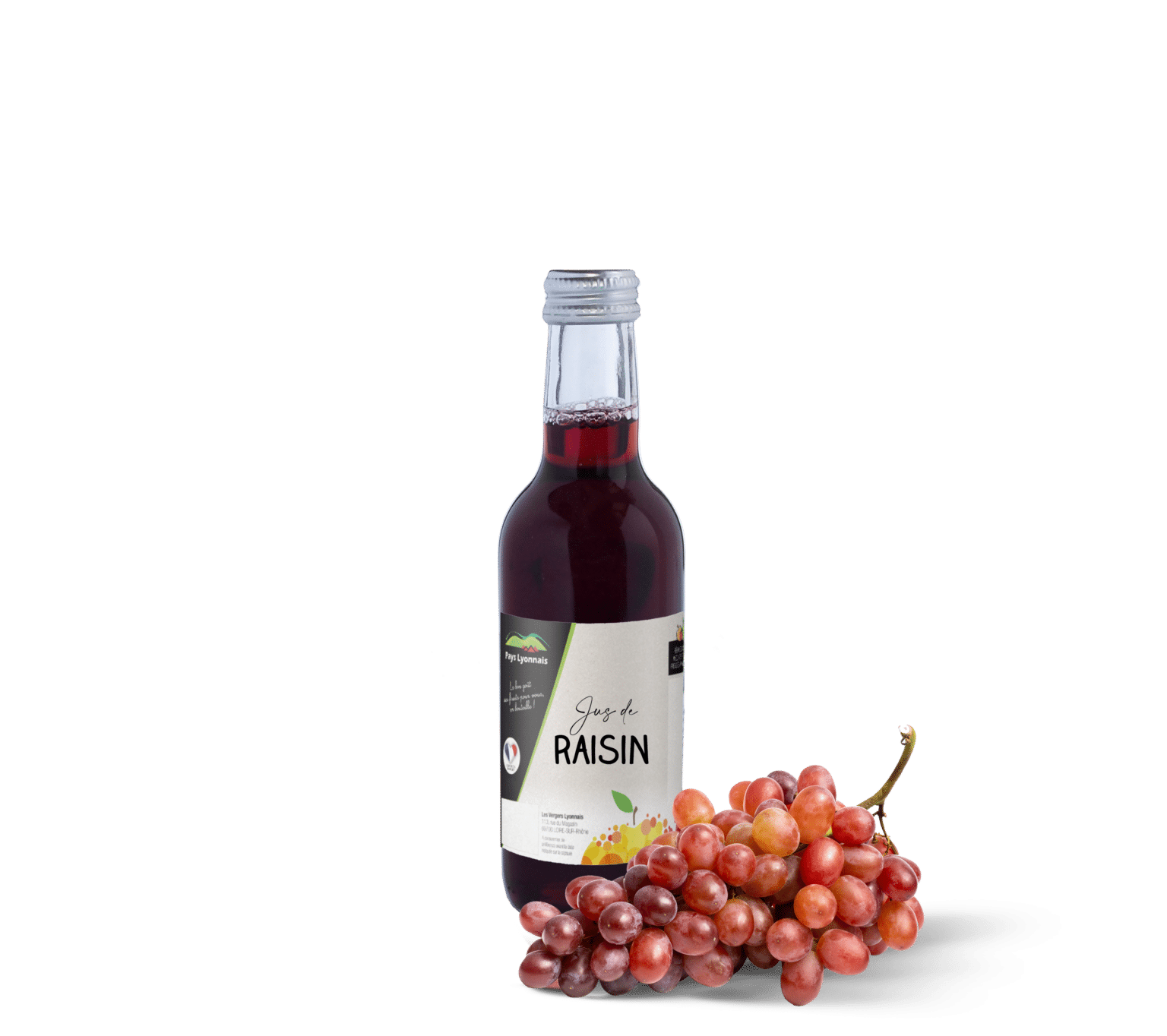 Les Vergers Lyonnais - Jus de raisin fruits 25 cl