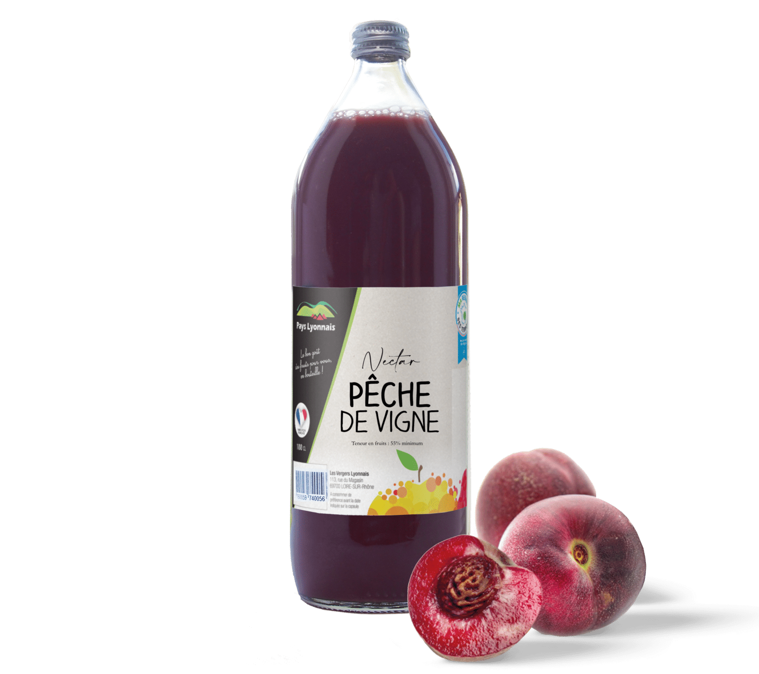 Nectar de Pêche de Vigne 1L