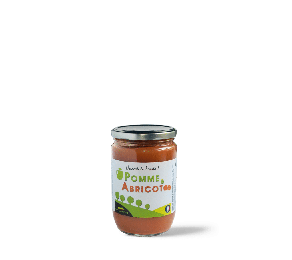 Les Vergers Lyonnais - compote de pomme abricot